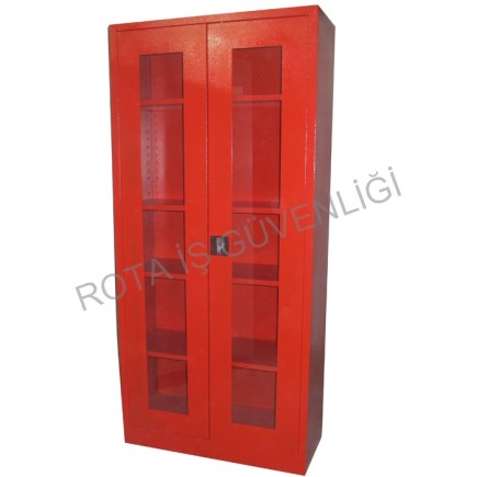 HD-DP-002 Malzeme Dolabı Cam Kapak